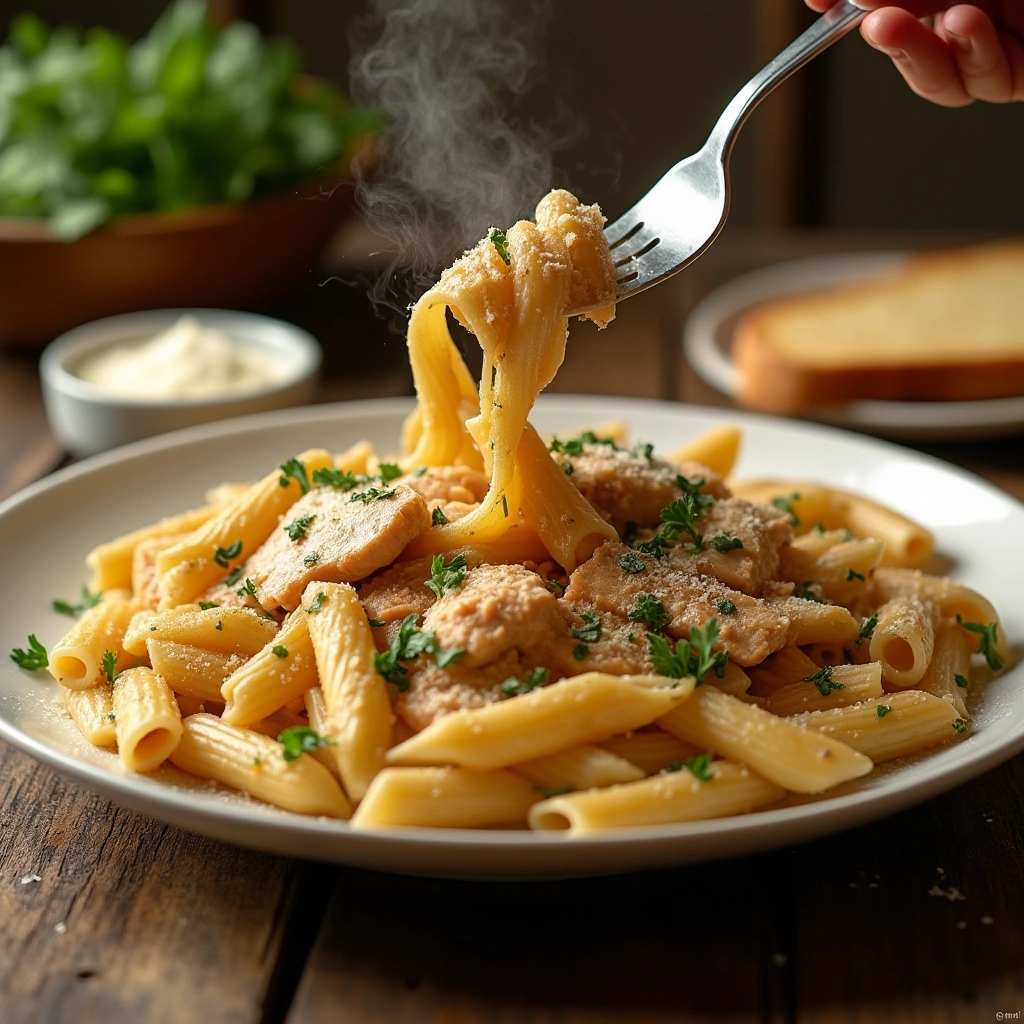 Garlic Chicken Parm Pasta