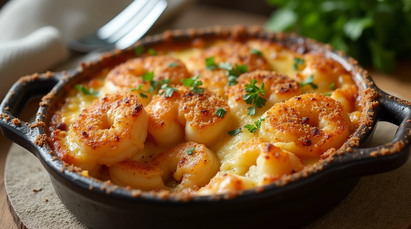 Garlic Shrimp Gratin